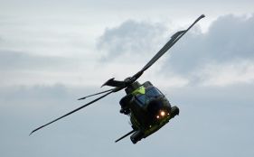 akut helikopteren Roskilde Airshow 2013 17 18 august regn blæst fly opvisning drama underholdning ulykke 