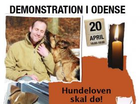 Demonstration hundeloven hunde Odense Lars Bo Lomholt