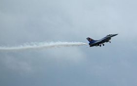 Dramatisk og imponerende Airshow Roskilde Airshow brandvæsen Lufthavn fly ulykke